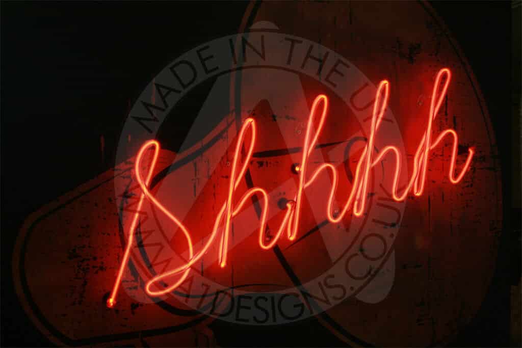 neon lettering