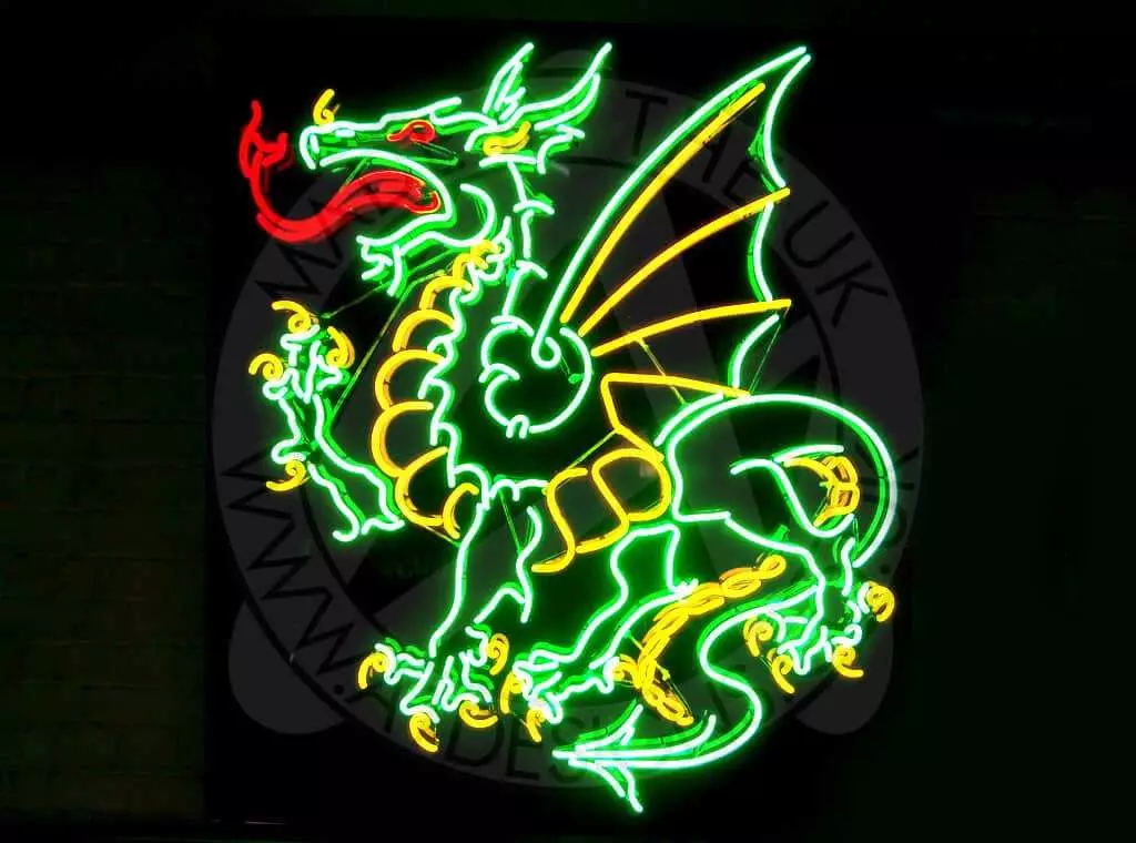 Neon Art Dragon