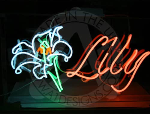 Neon Sign Lily