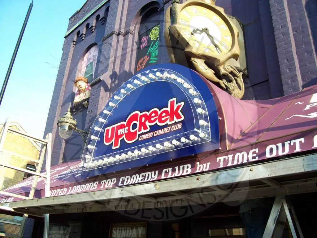 Up The Creek Light Bulb Sign