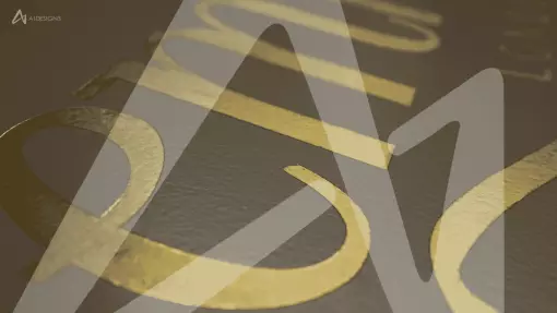 Gold Leaf Lettering - Architectural Signage