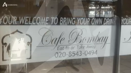 Cafe Bombay - Window Graphics