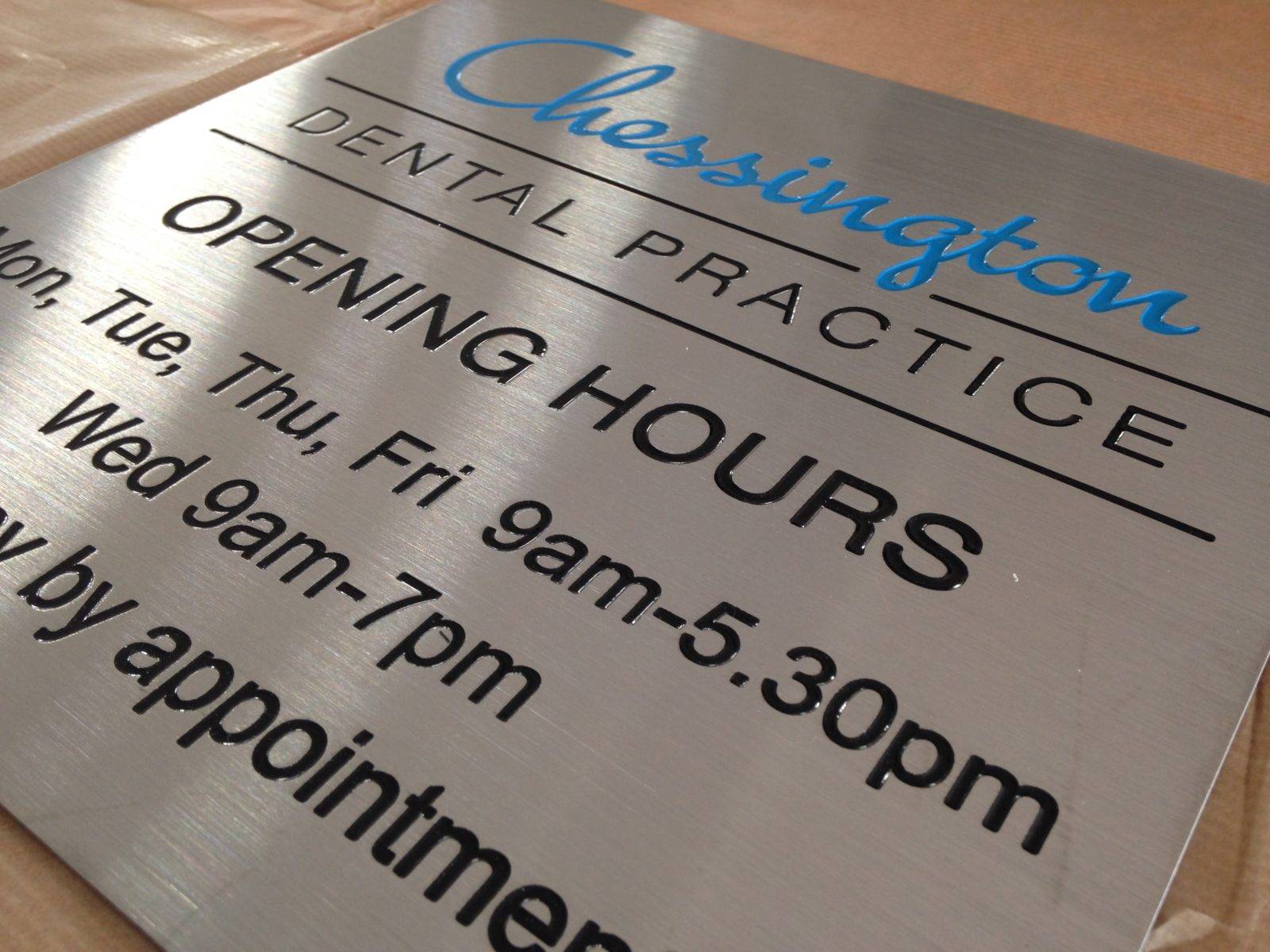 Chessington Dental - Architectural Signs