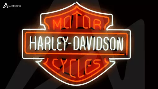 Harley Davidson Custom Neon Sign