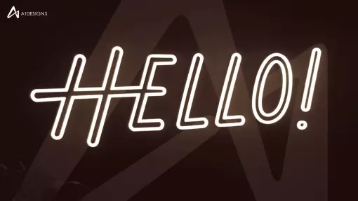 LED Neon Signs - Hello
