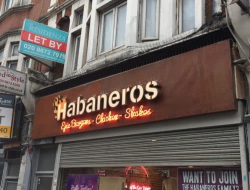 Habeneros - Shop Signage