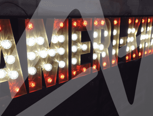 Americana - Light Bulb Sign