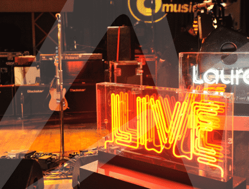 Custom Neon Sign - Lauren Live