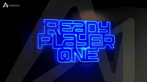 Custom Neon Sign - Ready Player One