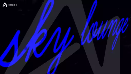 LED Neon Signs - Sky Lounge