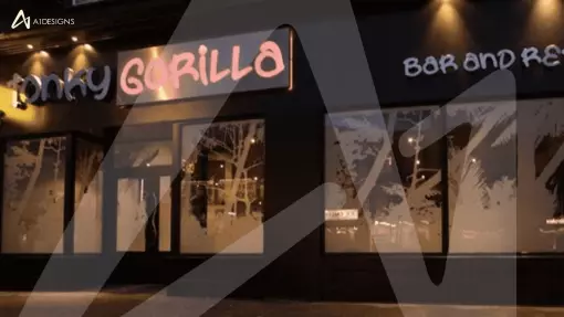 Tonky Gorilla Restaurant sign