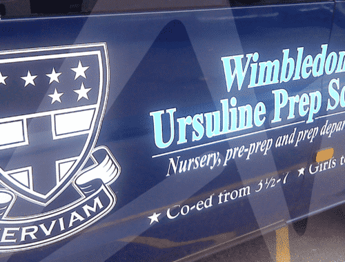 Wimbledon Ursuline Prep School - Vehcile Graphics