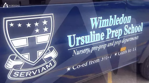 Wimbledon Ursuline Prep School - Vehcile Graphics