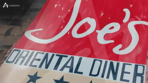 Joes Diner - Vintage Sign