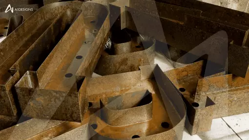 Rusting Vintage Letters