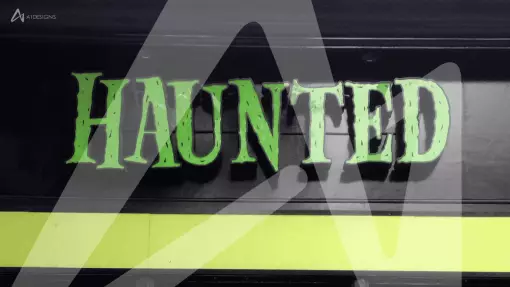 Haunted - Shop Sign