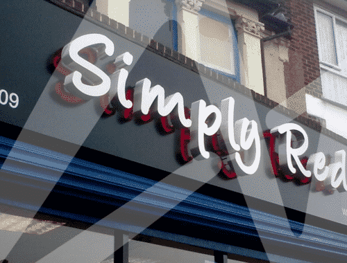 Simply Red - Shop Signs
