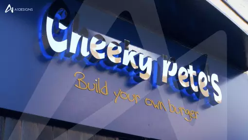 Cheeky Petes - Shop Signs