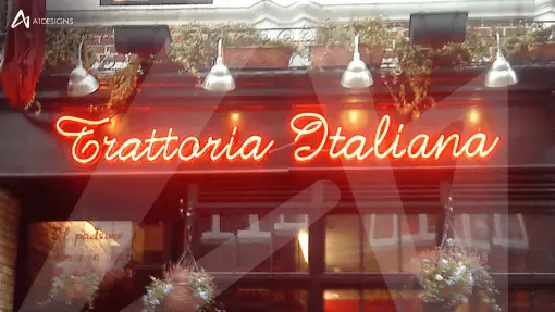 Trattoria Italiana Neon Lighting