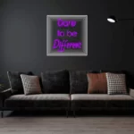 DareToBeDifferent-PURPLE Infinity Mirror