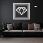 Diamond-COOL-WHITE Infinity Mirror
