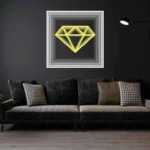 Diamond-LEMON-YELLOW Infinity Mirror