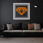 Diamond-ORANGE Infinity Mirror