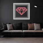 Diamond-PEACH-PINK Infinity Mirror