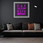 Eat-Sleep-Rave-Repeat-PINK Infinity Mirror