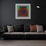 HeartandHorns-GREEN Infinity Mirror