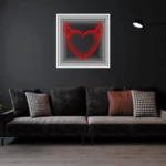 HeartandHorns-RED Infinity Mirror