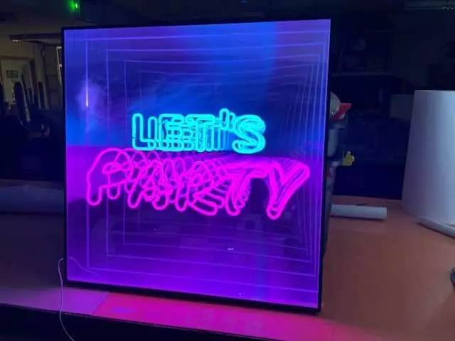 Lets Party LED Flex Neon Infinity Mirror Full