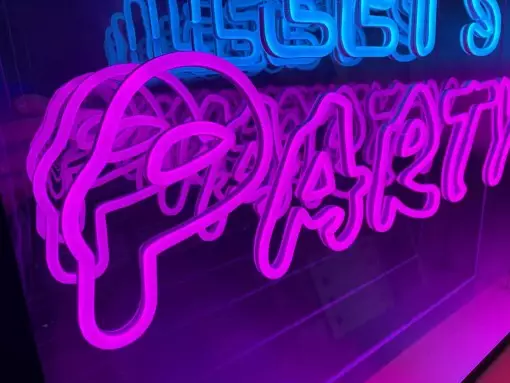 Lets Party LED Neon Infinity Mirror