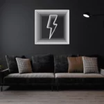 LightningBolt-COOL-WHITE-Infinity Mirror