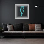 LightningBolt-LIGHT-BLUE Infinity Mirror
