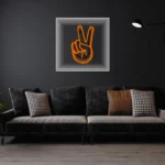 PeaceSign-ORANGE Infinity Mirror