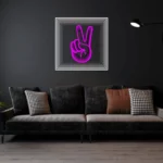 PeaceSign-PINK Infinity Mirror