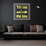 ThinkOutsideTheBox-LEMON-YELLOW Infinity Mirror