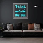 ThinkOutsideTheBox-LIGHT-BLUE Infinity Mirror