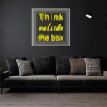 ThinkOutsideTheBox-YELLOW Infinity mirror