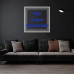 WhoDoYouWantToBe-BLUE Infinity Mirror