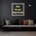 WhoDoYouWantToBe-LEMON-YELLOW Infinity Mirror