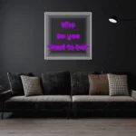 WhoDoYouWantToBe-PURPLE Infinity Mirror