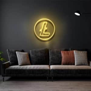 Litecoin Logo - Led Flex Neon Sign