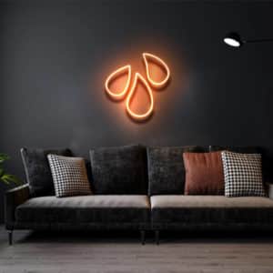 Water Drops - Led Flex Neon Sign