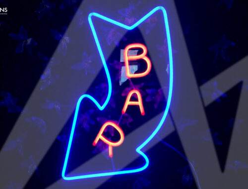 BAR and Arrow LED Flex Neon Sign