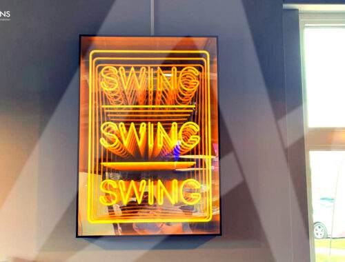 Swing Swing Swing LED Flex Infinity Mirror Box