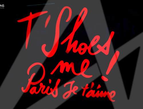 T'Shoes me LED Faux Neon Acrylic Block