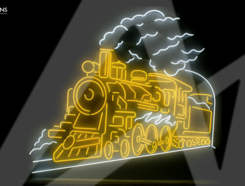 Train Neon Art
